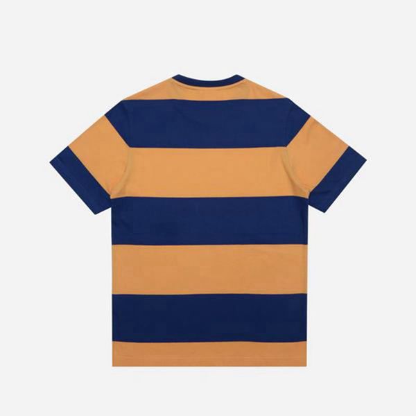 Fila Striped S/S Men's T-Shirts - Orange/Navy,NZ 789-45071